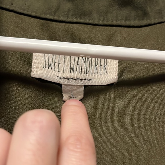 Green Suede Coat - Picture 3 of 4